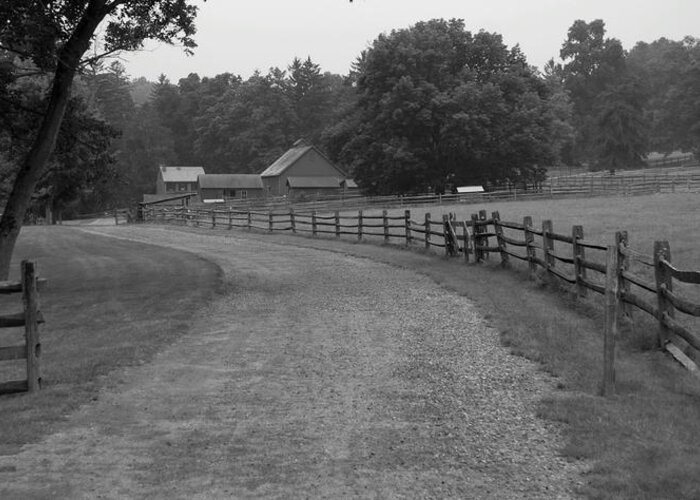 Farm Greeting Card featuring the photograph Take Me Home Country Road by Richard Bryce and Family