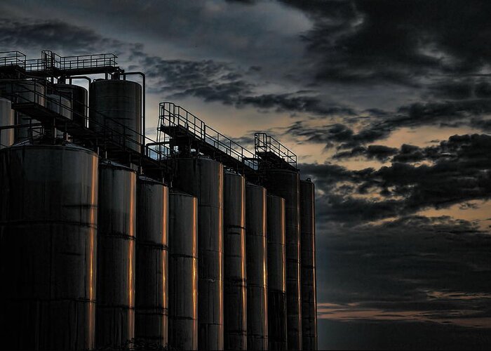 Beer Greeting Card featuring the photograph Tanks by Alan Norsworthy