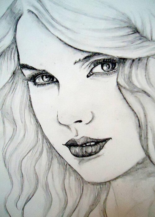 Taylor Swift Colored pencil drawing  Virily