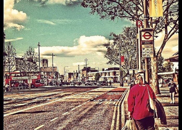 Taxi Greeting Card featuring the photograph Thank You @instagram_photo #stratford by Ben Armstrong