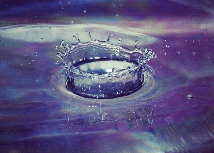 Instagram Greeting Card featuring the photograph The #beauty Of #water     #drop by Kimberly Hicks