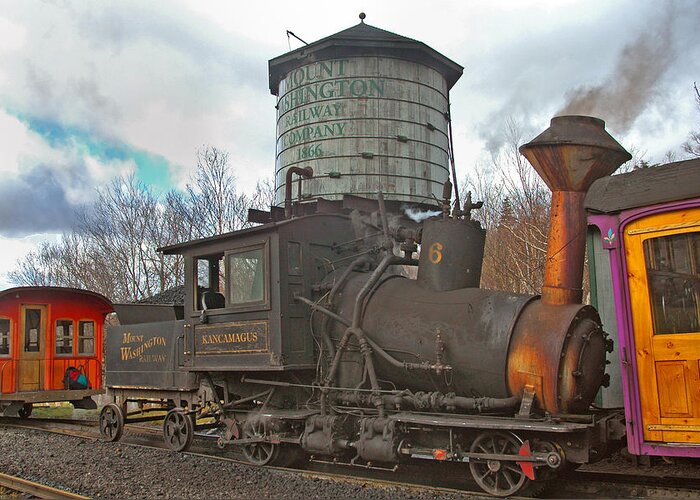Train Greeting Card featuring the photograph The Cog 2 by Joann Vitali