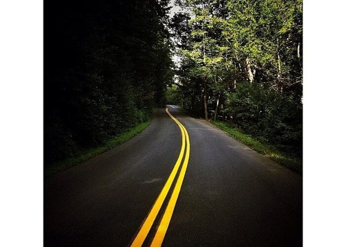 Instaaaaah Greeting Card featuring the photograph The Long & Winding Road by Natasha Marco