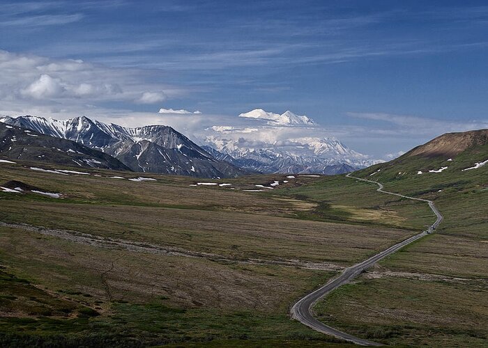 The Road To The Great One Greeting Card featuring the photograph The Road to The Great One by Wes and Dotty Weber