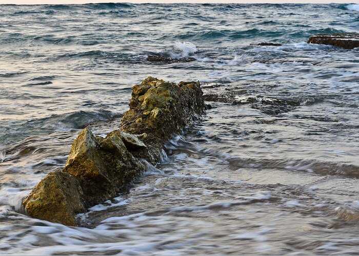 Mediterranean Greeting Card featuring the photograph The stones of the old sity by Michael Goyberg