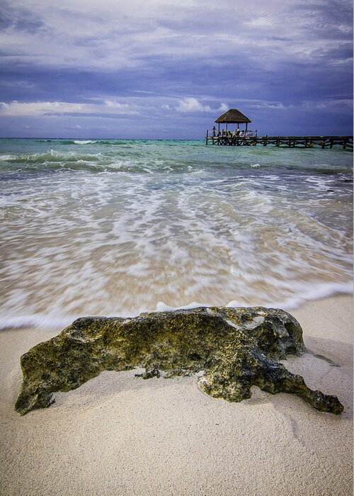 Rivera Maya Greeting Card featuring the photograph Tide by Chris Multop