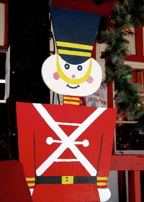 Christmas Greeting Card featuring the photograph Toy Soldier Christmas in Virginia City by LeeAnn McLaneGoetz McLaneGoetzStudioLLCcom
