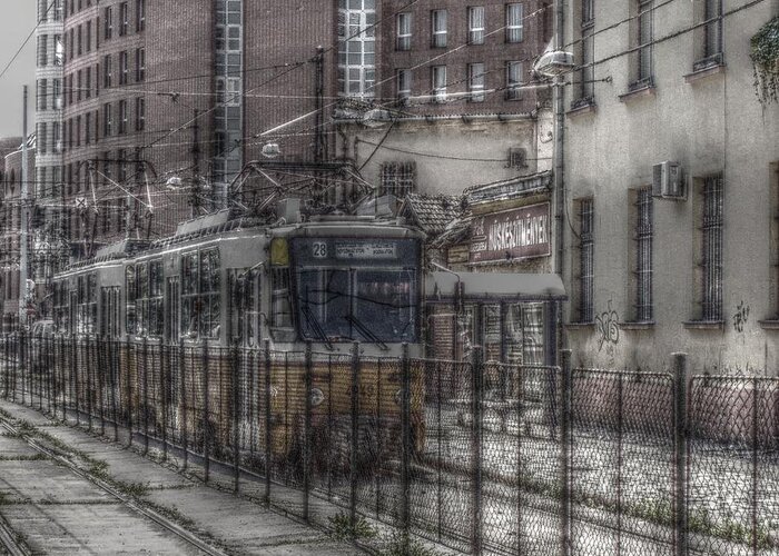 Digital Art Greeting Card featuring the photograph Tramway by Angel Jesus De la Fuente