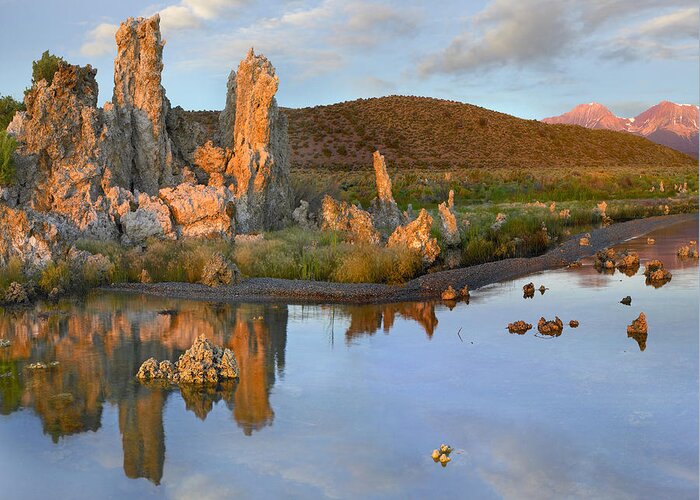 00486979 Greeting Card featuring the photograph Tufa At Mono Lake Sierra Nevada by Tim Fitzharris