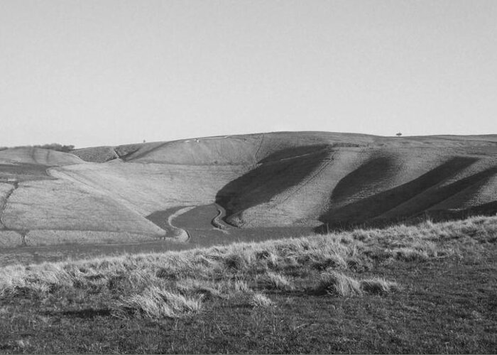 Uffington White Horse Greeting Card featuring the photograph Uffington White Horse by Michael Standen Smith