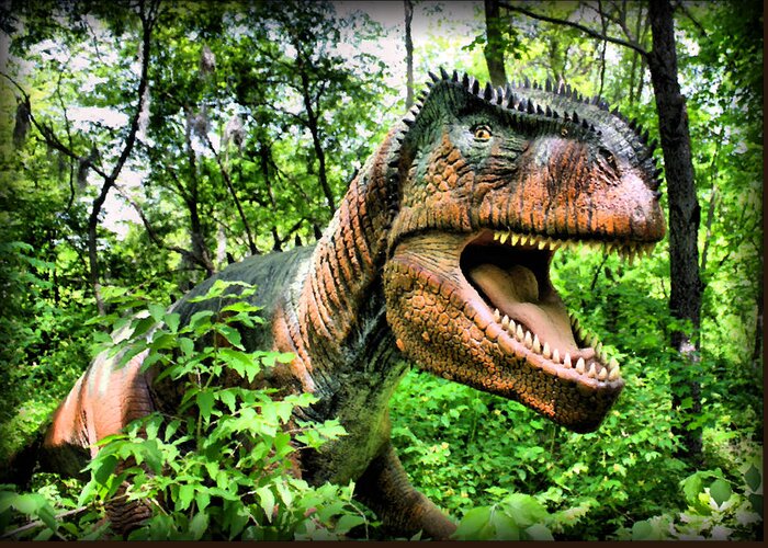 Raptor Greeting Card featuring the photograph Velociraptor by Kristin Elmquist