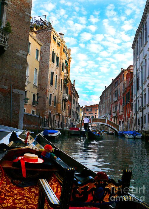 Italy Greeting Card featuring the photograph Venice Canal by Jeanne Woods