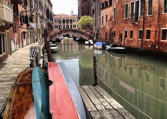Venice Greeting Card featuring the photograph #venice #italy #webstagram by Irina Moskalev