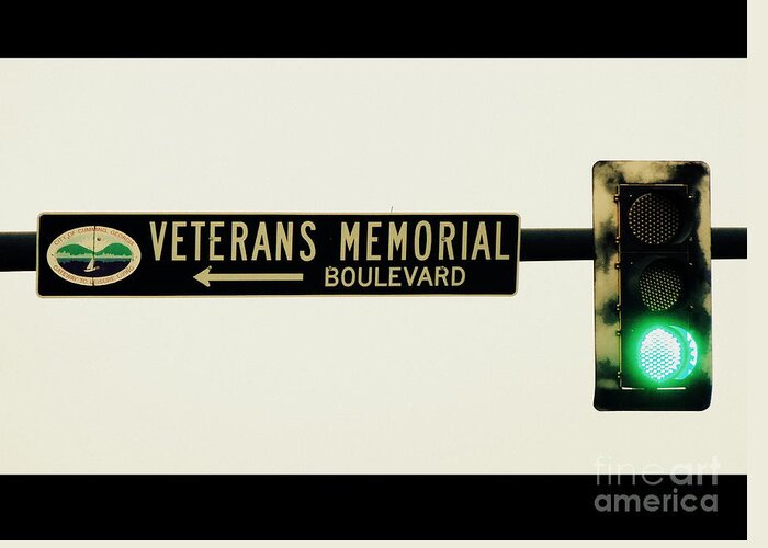 Veteran Greeting Card featuring the photograph Veterans Memorial Boulevard by Renee Trenholm
