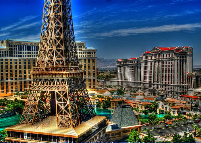 Las Vegas Greeting Card featuring the photograph View from above by Craig Incardone