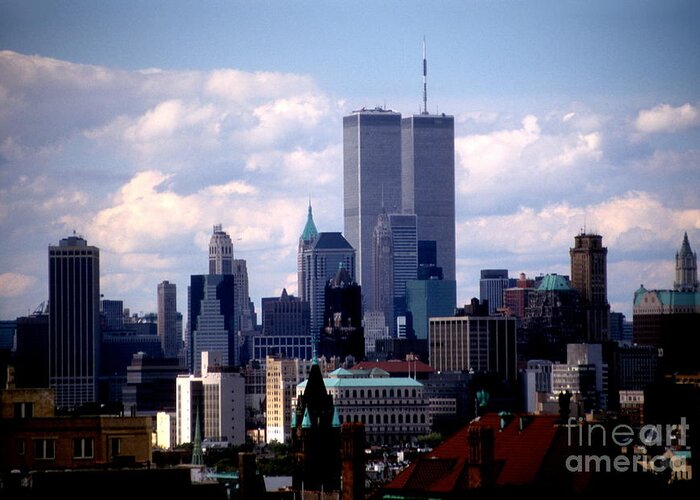 Wtc Greeting Card featuring the photograph View From The Soldiers And Sailors Arch Brooklyn by Mark Gilman