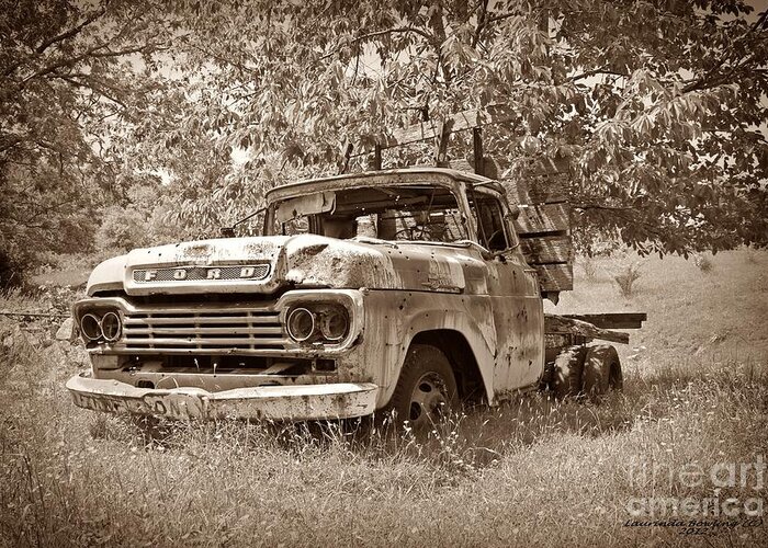 Truck Greeting Card featuring the photograph Vintage Ford Truck 2 by Laurinda Bowling