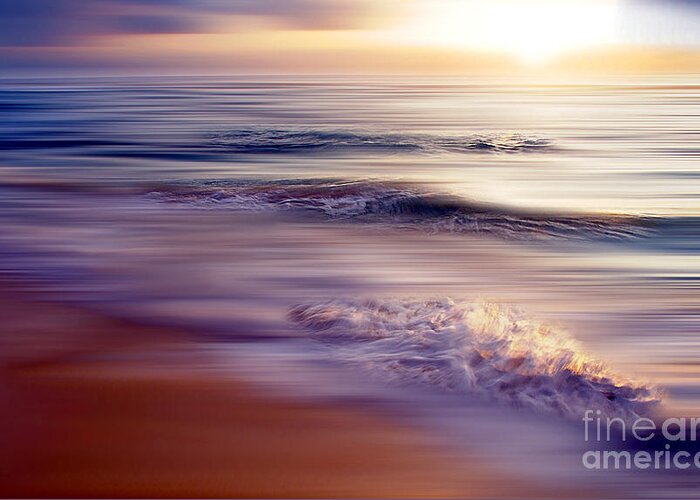 Sea Greeting Card featuring the photograph Violet Dream by Hannes Cmarits