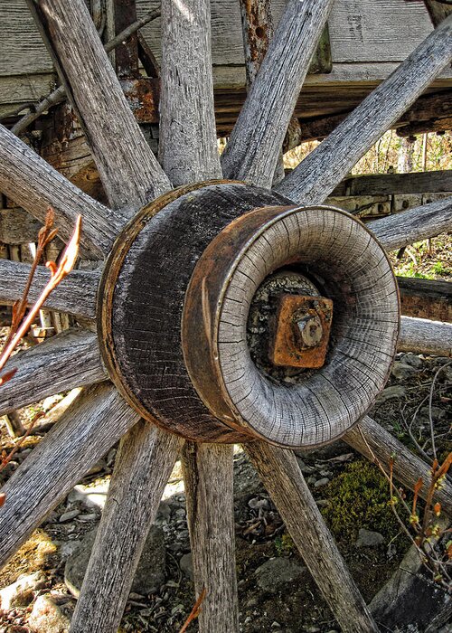 Wheel Greeting Card featuring the photograph Wagon Wheel by Fred Denner