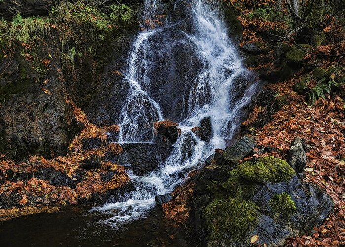 Waterfall Greeting Card featuring the photograph Waterfall by Lawrence Christopher