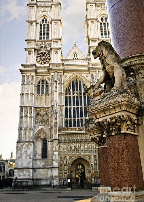 Westminster Greeting Card featuring the photograph Westminster Abbey by Elena Elisseeva