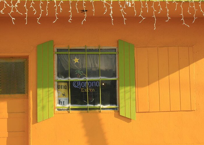 Yellow Greeting Card featuring the photograph Yellow Window by Suzanne Lorenz