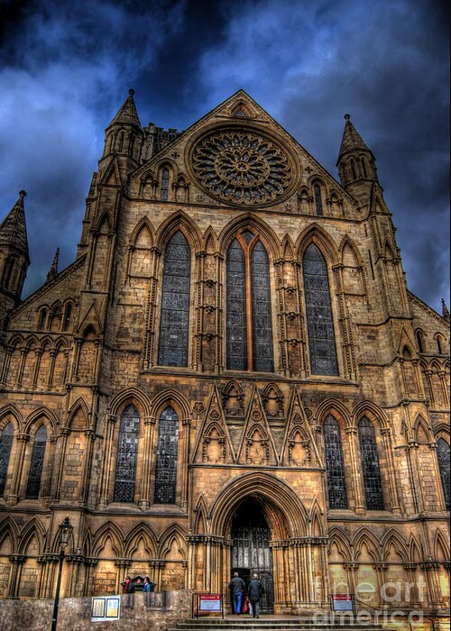 Yhun Suarez Greeting Card featuring the photograph York Minster Cathdral South Transept by Yhun Suarez
