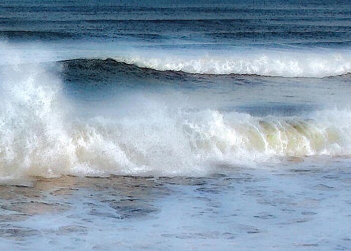 Wave Greeting Card featuring the photograph Zen Wave by Karen Lynch