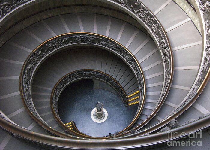 Vatican Greeting Card featuring the photograph Heart of the Vatican Museum by Sandra Bronstein
