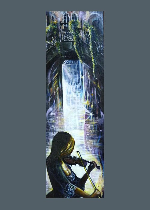 Music Greeting Card featuring the painting  Vivaldi Music by Anna Duyunova