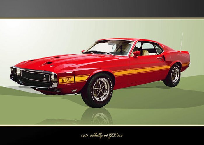 Wheels Of Fortune By Serge Averbukh Greeting Card featuring the photograph 1969 Shelby v8 GT350 by Serge Averbukh