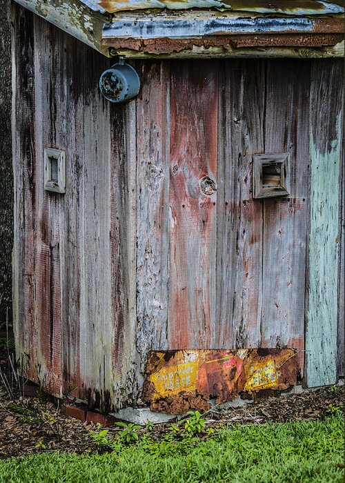 Outhouse Greeting Card featuring the photograph A Quiet Place #2 by Carolyn Marshall