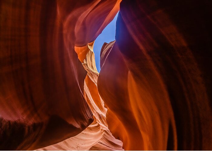 Usa Greeting Card featuring the photograph Antelope Canyon #1 by SAURAVphoto Online Store