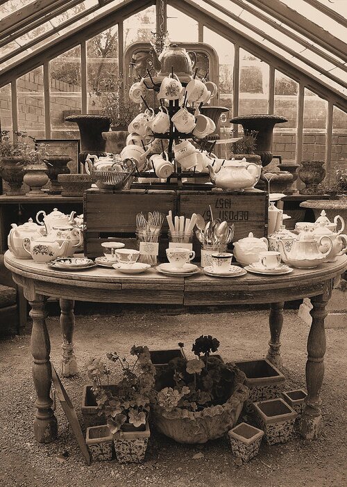 Nostalgia Greeting Card featuring the photograph Anyone For Tea #1 by Richard Denyer