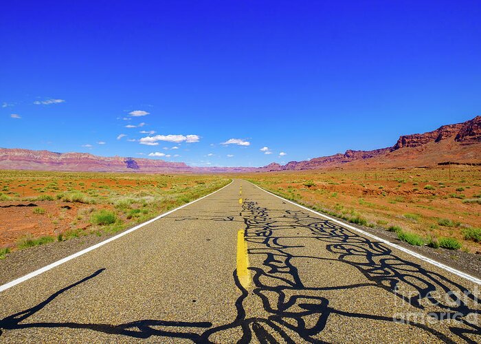 Arizona Greeting Card featuring the photograph Arizona Desert Highway #3 by Raul Rodriguez