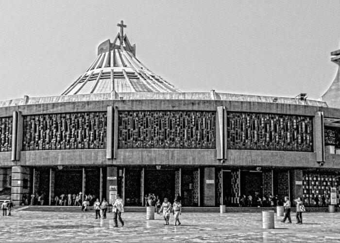 Basilica De Guadalupe Greeting Card featuring the photograph Basilica de Guadalupe #2 by Totto Ponce