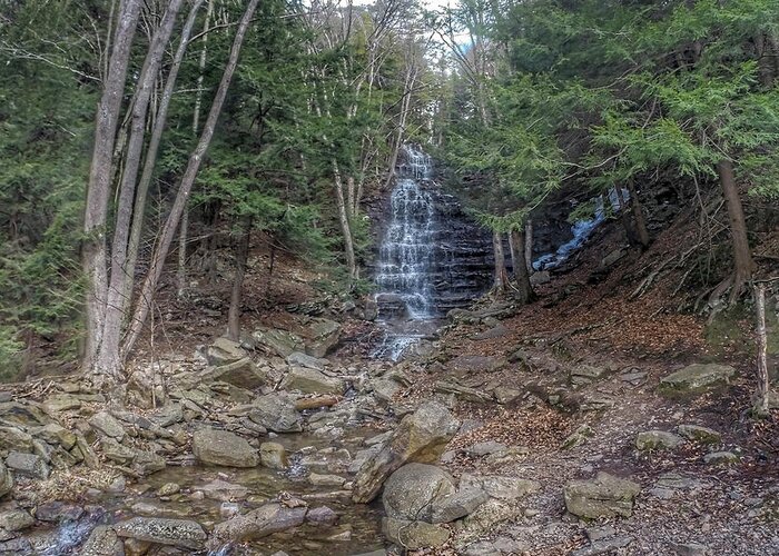 Buttermilk Falls Greeting Card featuring the photograph Buttermilk Falls by Jackson Pearson