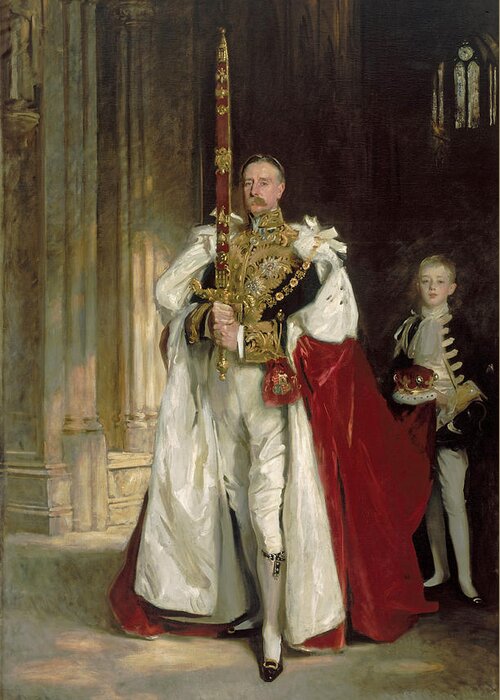 John Singer Sargent Greeting Card featuring the painting Charles Stewart Sixth Marquess of Londonderry #2 by John Singer Sargent
