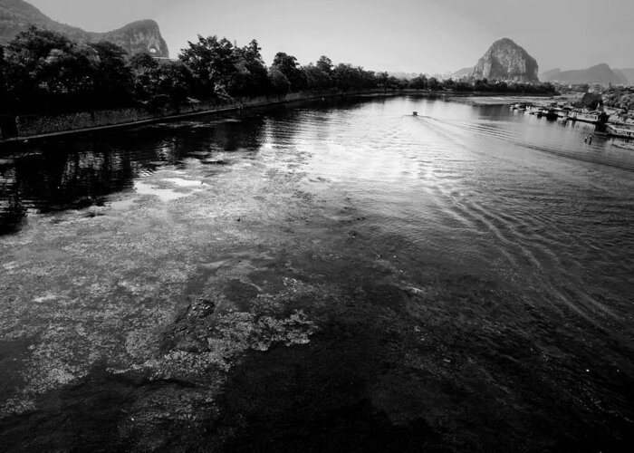 Beautiful Greeting Card featuring the photograph China Guilin landscape scenery photography #1 by Artto Pan