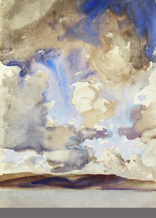 Clouds Greeting Card featuring the painting Clouds #2 by John Singer Sargent
