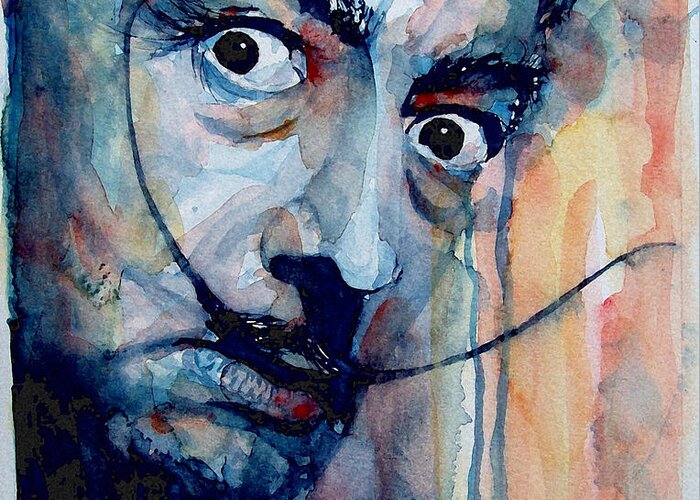 Salvador Dali Greeting Card featuring the painting Dali by Paul Lovering