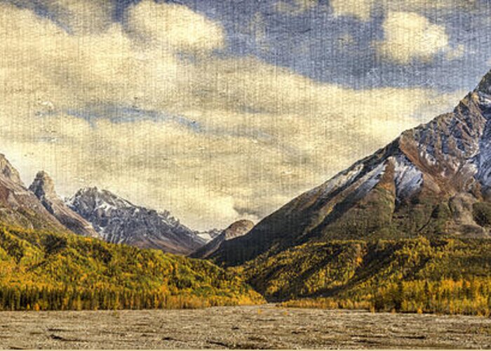 Mountains Greeting Card featuring the photograph Dan Creek Alaska by Fred Denner