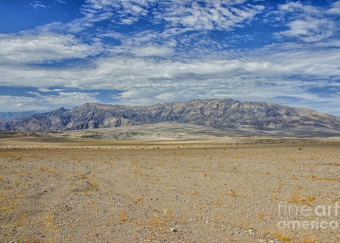 Desert Greeting Card featuring the photograph Death Valley panorama by Patricia Hofmeester