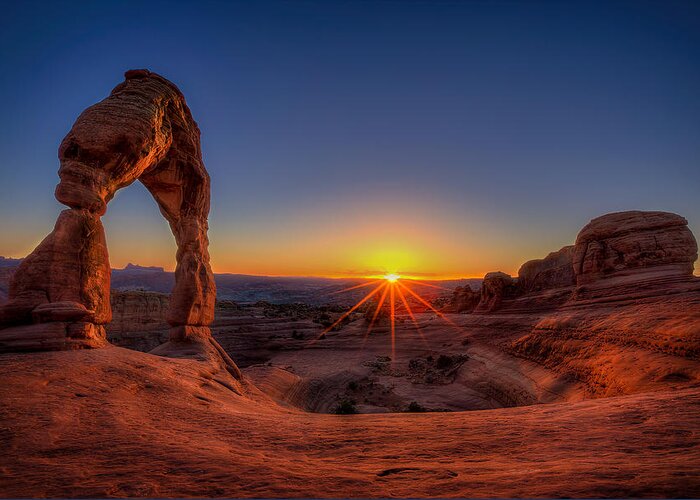 Arches National Park Greeting Card featuring the photograph Delicate Sun #1 by Ryan Smith