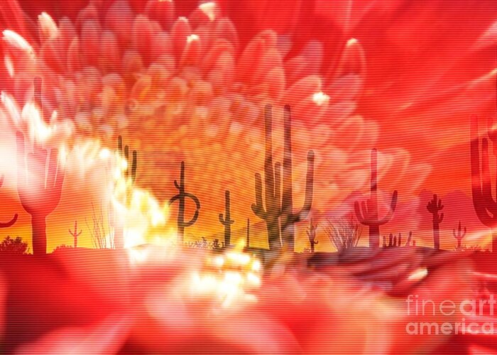 Desert Greeting Card featuring the photograph Desert Bloom #1 by Lori Mellen-Pagliaro