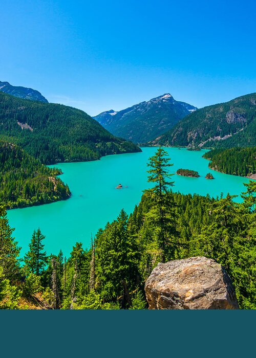 Lake Greeting Card featuring the photograph Diablo Lake #4 by Asif Islam