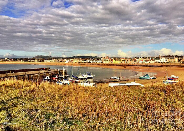 Elie Harbour Greeting Card featuring the photograph Elie Harbour Scotland #1 by Veronica Batterson