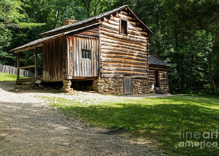 Cades Cove Greeting Card featuring the photograph Elijah Oliver place #1 by Fred Stearns