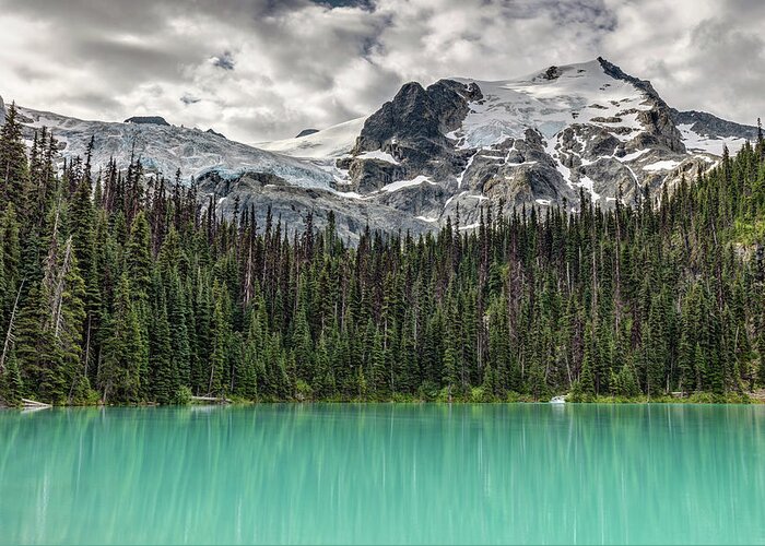 Joffre Lakes Greeting Card featuring the photograph Emerald Reflection #2 by Pierre Leclerc Photography