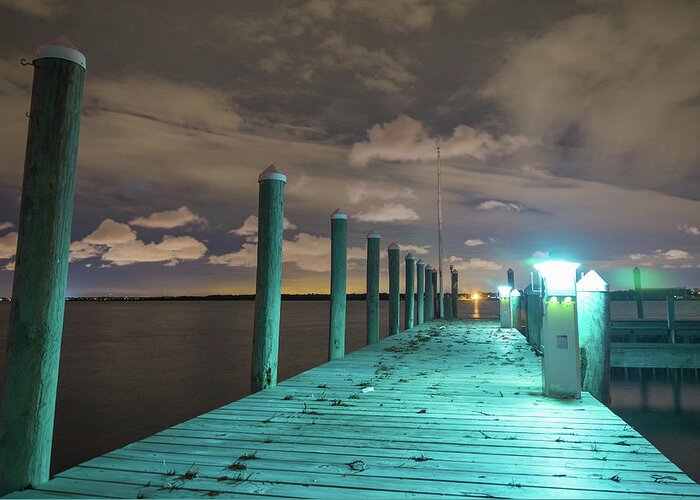 Mantoloking Greeting Card featuring the photograph Empty Docks #1 by Kristopher Schoenleber